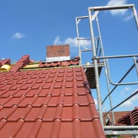 Flachdach, geneigtes Dach